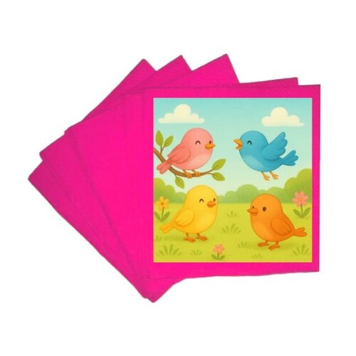 Guardanapo de Papel Personalizado Passarinhos