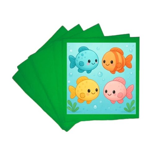 Guardanapo de Papel Personalizado Peixinhos Baby