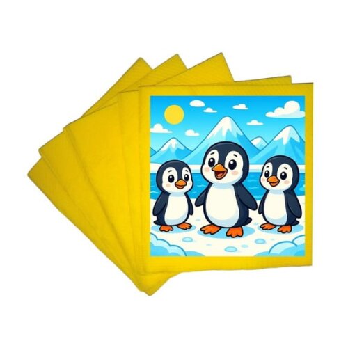 Guardanapo de Papel Personalizado Pinguins