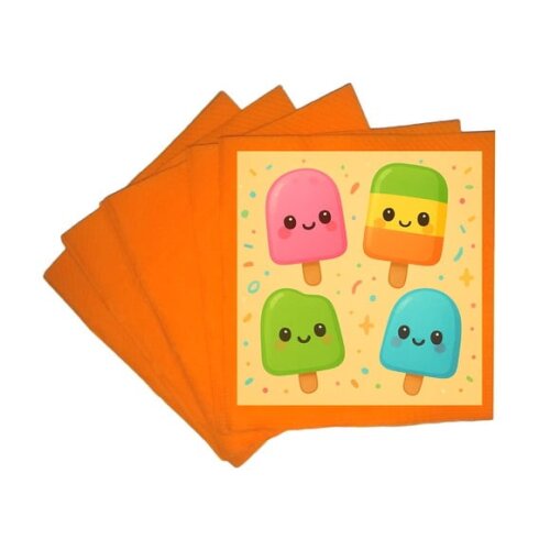 Guardanapo de Papel Personalizado Picolés