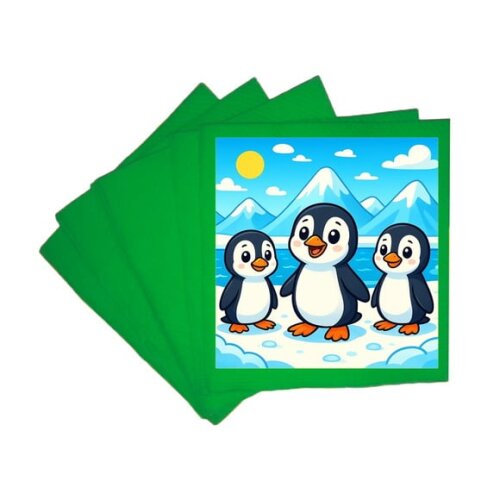 Guardanapo de Papel Personalizado Pinguins