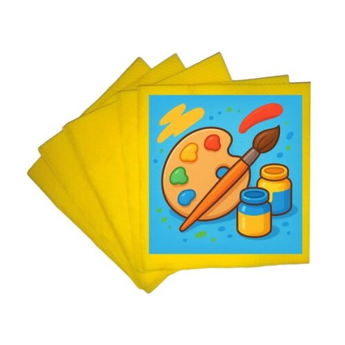 Guardanapo de Papel Personalizado Pintura e Tintas