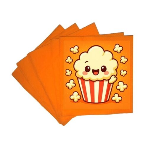 Guardanapo de Papel Personalizado Pipoca