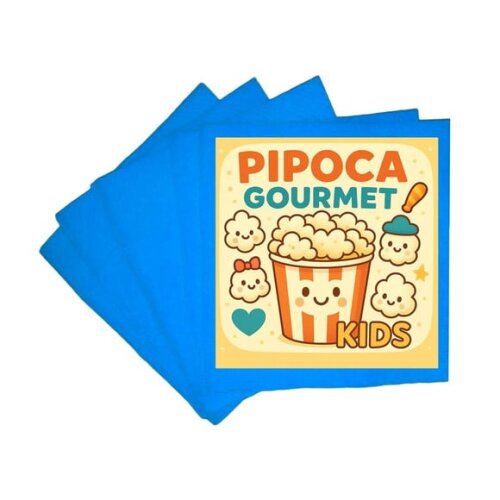 Guardanapo de Papel Personalizado Pipoca Gourmet Kids