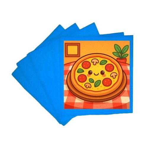 Guardanapo de Papel Personalizado Pizza Divertida