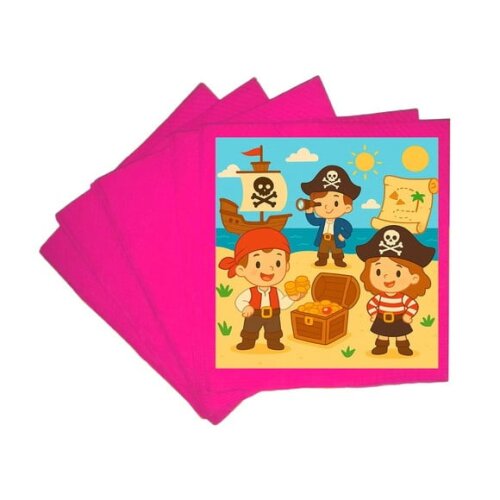 Guardanapo de Papel Personalizado Piratas