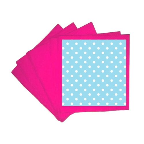 Guardanapo de Papel Personalizado Poá Azul Bebê