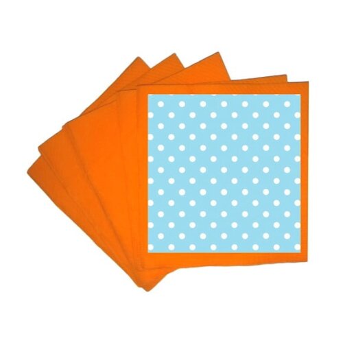 Guardanapo de Papel Personalizado Poá Azul Bebê