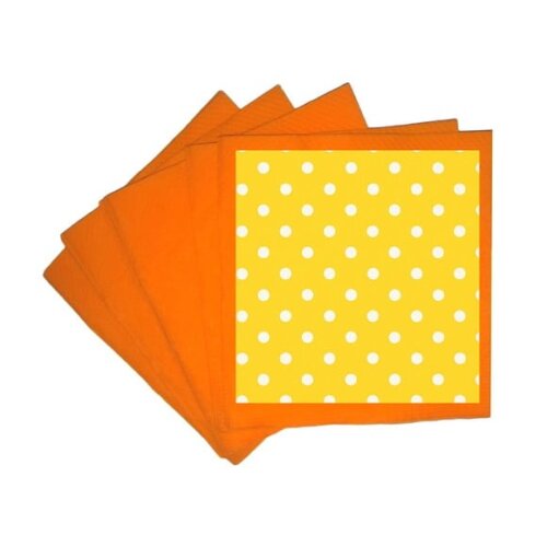 Guardanapo de Papel Personalizado Poá Amarelo