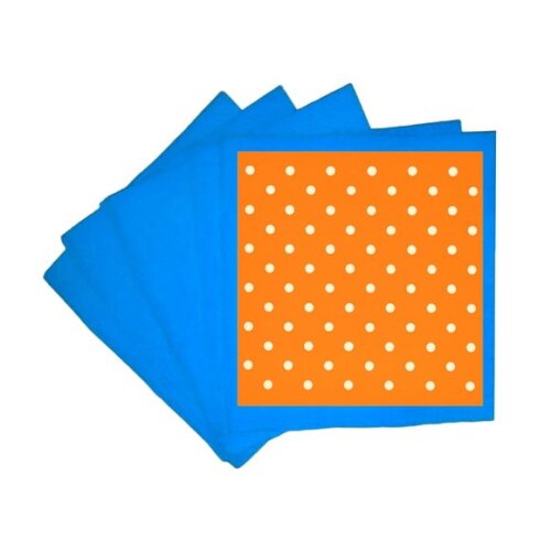 Guardanapo de Papel Personalizado Poá Laranja