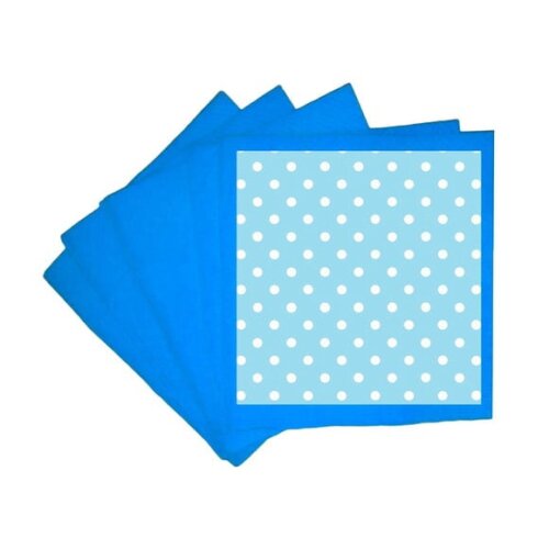 Guardanapo de Papel Personalizado Poá Azul Bebê