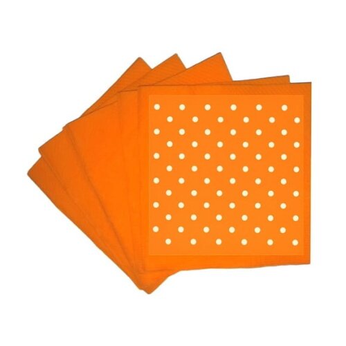 Guardanapo de Papel Personalizado Poá Laranja