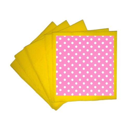 Guardanapo de Papel Personalizado Poá Rosa Pink