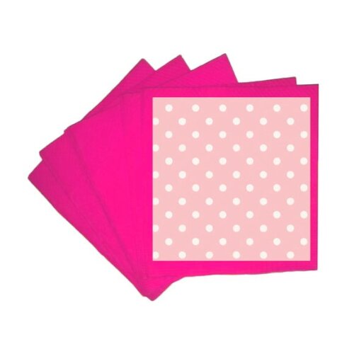 Guardanapo de Papel Personalizado Poá Rosa Bebê