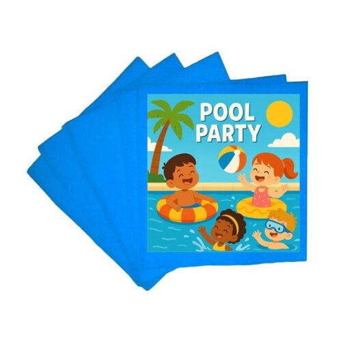Guardanapo de Papel Personalizado Pool Party