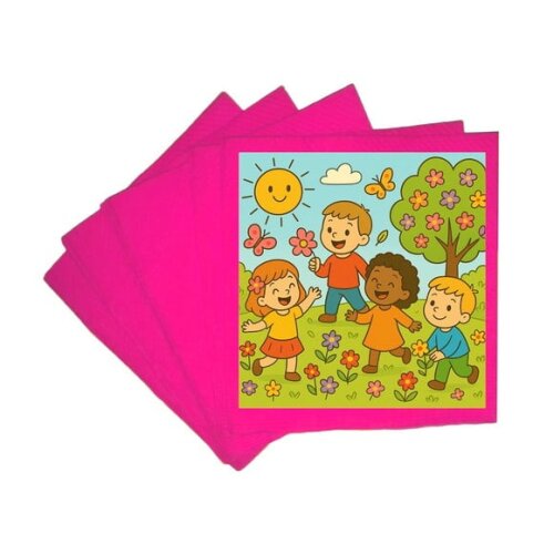 Guardanapo de Papel Personalizado Primavera Divertida