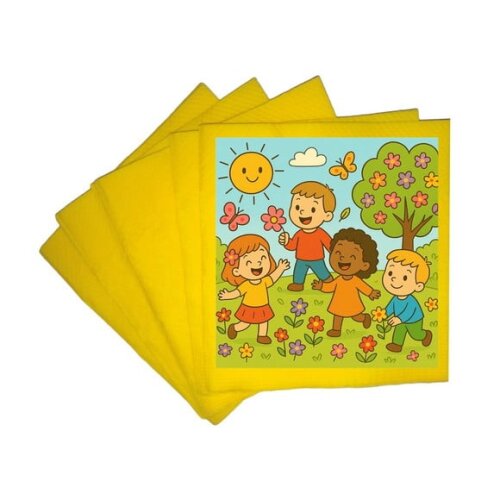 Guardanapo de Papel Personalizado Primavera Divertida