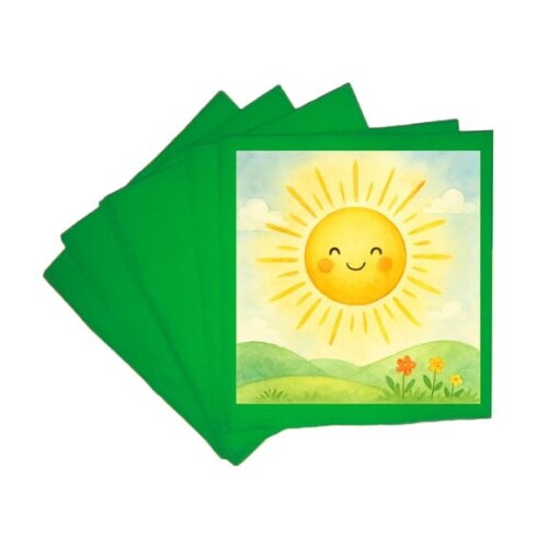 Guardanapo de Papel Personalizado Raio de Sol Aquarela