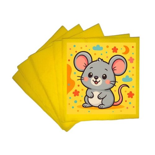 Guardanapo de Papel Personalizado Ratinho Fofo