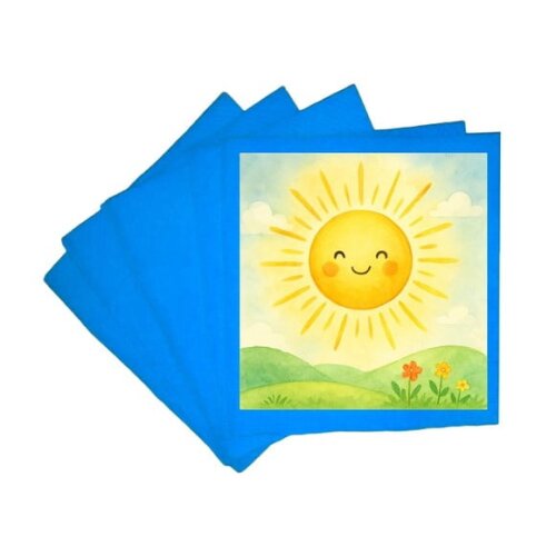 Guardanapo de Papel Personalizado Raio de Sol Aquarela