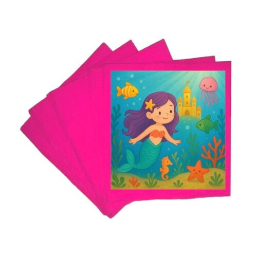 Guardanapo de Papel Personalizado Reino Subaquático