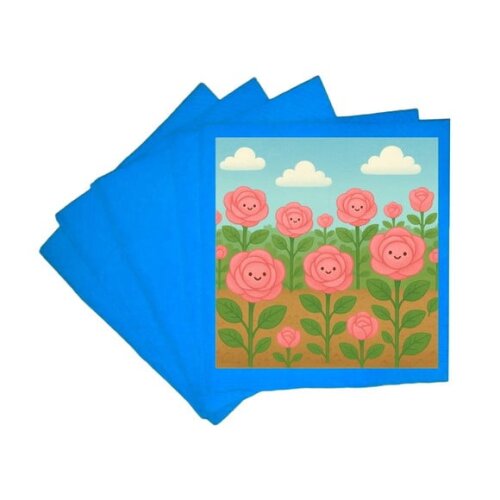 Guardanapo de Papel Personalizado Rosas Fofas