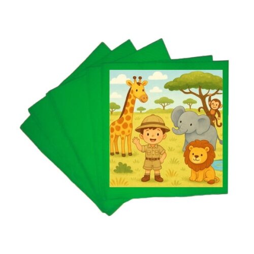 Guardanapo de Papel Personalizado Safari