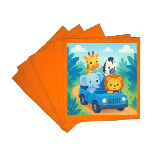 Guardanapo de Papel Personalizado Safari Azul