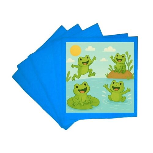 Guardanapo de Papel Personalizado Sapos Divertidos