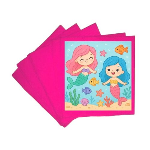 Guardanapo de Papel Personalizado Sereias