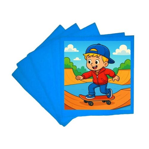 Guardanapo de Papel Personalizado Skate Kids