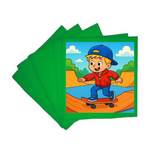 Guardanapo de Papel Personalizado Skate Kids