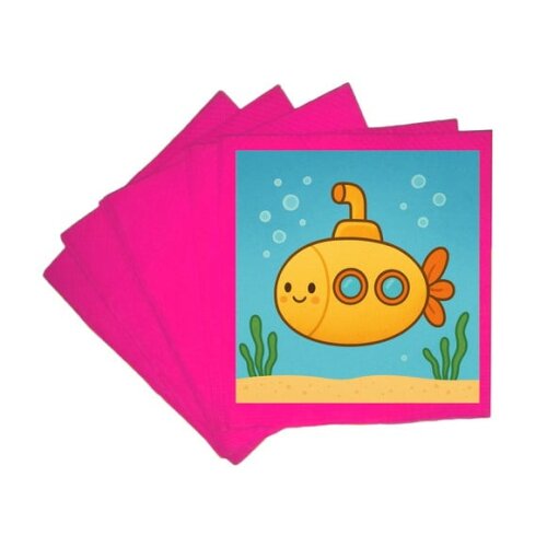 Guardanapo de Papel Personalizado Submarino