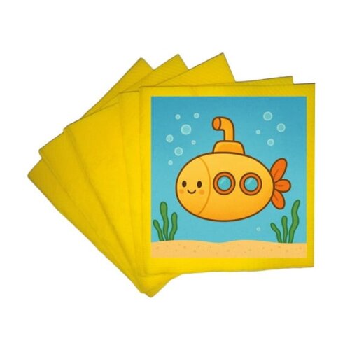 Guardanapo de Papel Personalizado Submarino