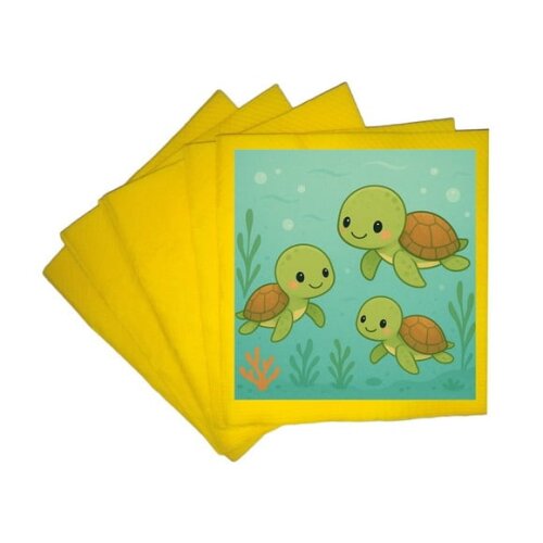 Guardanapo de Papel Personalizado Tartaruguinhas