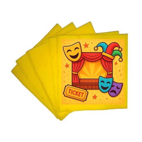 Guardanapo de Papel Personalizado Teatro Infantil