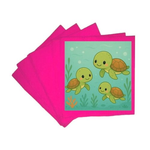 Guardanapo de Papel Personalizado Tartaruguinhas