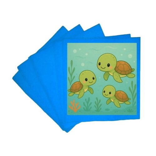 Guardanapo de Papel Personalizado Tartaruguinhas