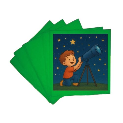 Guardanapo de Papel Personalizado Telescópio Kids