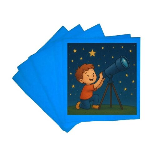 Guardanapo de Papel Personalizado Telescópio Kids