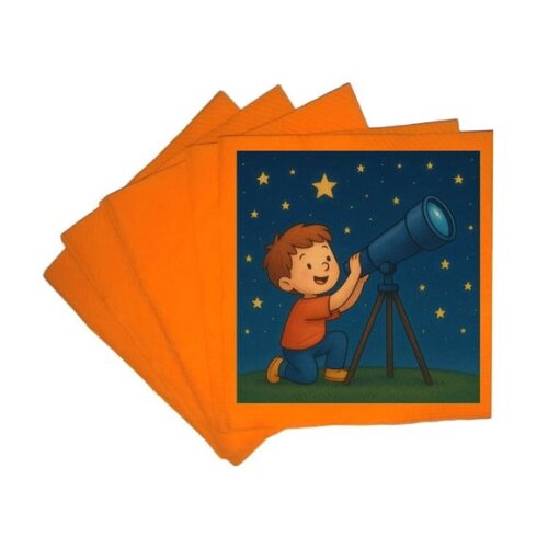 Guardanapo de Papel Personalizado Telescópio Kids