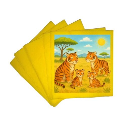 Guardanapo de Papel Personalizado Tigres