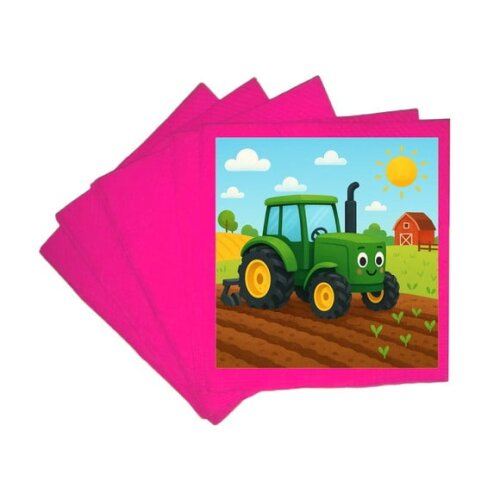 Guardanapo de Papel Personalizado Trator