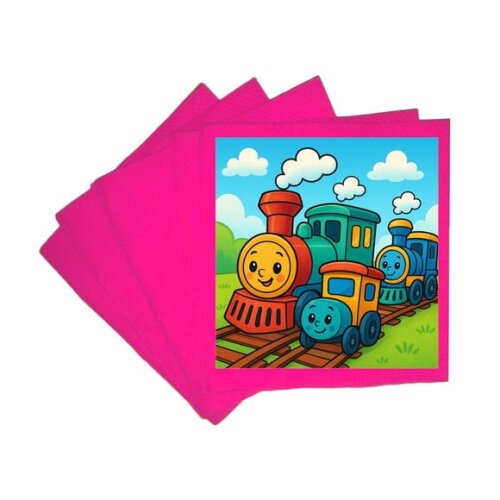 Guardanapo de Papel Personalizado Trens Antigos