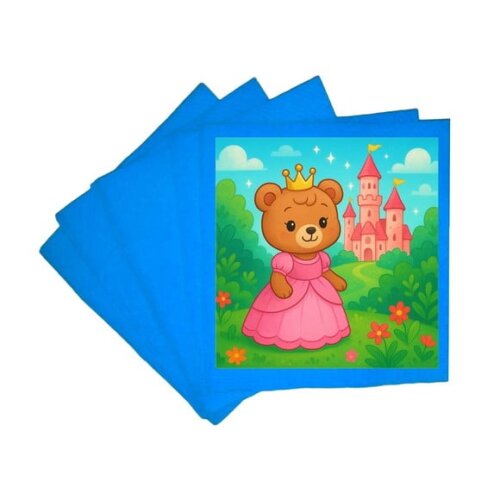 Guardanapo de Papel Personalizado Ursinha Princesa