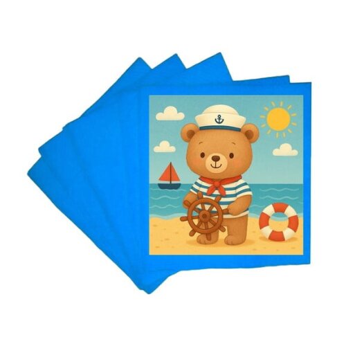 Guardanapo de Papel Personalizado Ursinho Marinheiro