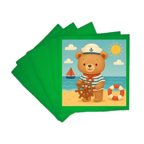 Guardanapo de Papel Personalizado Ursinho Marinheiro