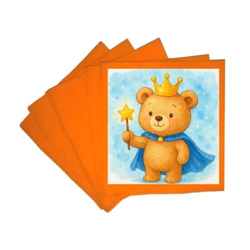 Guardanapo de Papel Personalizado Ursinho Príncipe
