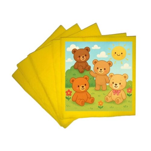 Guardanapo de Papel Personalizado Ursinhos