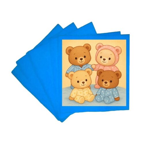 Guardanapo de Papel Personalizado Ursinhos de Pijama